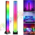 thumbnail image 1 of Lot de 2 Lumières LED RGB Barre Lumineuse Synchronisation Musicale Lumière d'Ambiance Bande Lumineuse Lampe de Jeu Rétroéclairage TV, 1 of 7