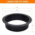 thumbnail image 7 of Fire Pit Ring, Round Fire Pit Ring Insert for Outside Wood Burning, DIY Outdoor Fire Pit Liner Ring for Garden, Patio, Backyard or Camping, 3mm Thick Metal Steel, 7 of 7