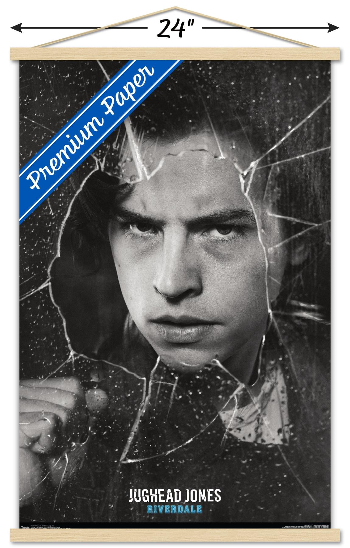 Riverdale - Shattered Jughead Wall Poster with Wooden Magnetic Frame, 22.375" x 34"
