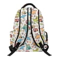 thumbnail image 4 of Uorisanigo Kawaii Dinosaur School Backpack for Kids, Large Capacity Teens Boys Bookbag for Elementary School, Breathable Daypack with Side Pocket for Vacation, 4 of 7