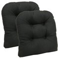 thumbnail image 1 of Klear Vu Omega Universal Tufted Extra Large No Slip Dining Chair Pads, 17"x 17" x 3", 2 Pack, Midnight 2 Pack, 1 of 4