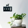 thumbnail image 2 of Village Wrought Iron ESSSO-3 Triple Interrupteur et Prise Simple - Cerf, 2 of 2