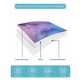 thumbnail image 5 of Blue Purple Ombre Full Size Down Alternative Comforter, Lightweight Comforter Quilt Bedding Set with Pillow Shams Marble Modern Ink Painted Abstract All Seasons Bed Comforter Duvet Insert 78"x90", 5 of 7