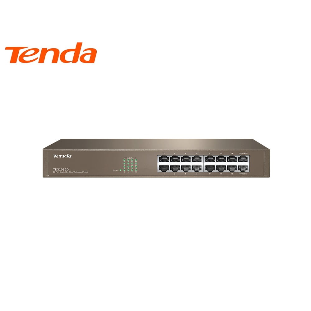 ACCL 16Port Gigabit Switch Tenda (TEG1016D v6), 2 Pack