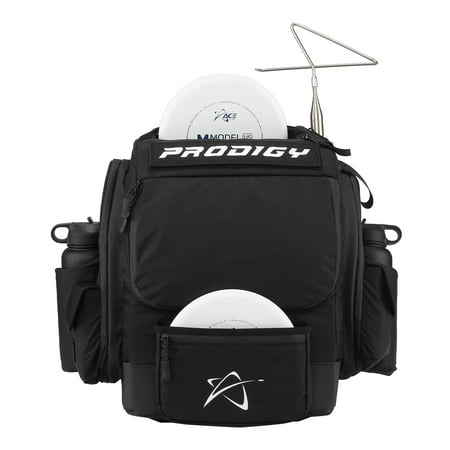 Prodigy Disc BP-1 V3 Disc Golf Backpack | Frisbee Golf Bag with 30+ Disc Capacity | Pro Quality Disc Golf Bag Backpack | Tear and Water Resistant | Tons of Storage | Large Disc Golf Bag (Black)