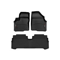 WeatherTech Custom Fit FloorLiners compatible with 2022-2023 Chevrolet Bolt EUV - 1st & 2nd Row, Black