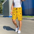 thumbnail image 6 of Sikiie Sun Flowers Mens Pajama Shorts, Lightweight Lounge Pant with Pockets Soft Sleep Pj Shorts for Men4X-Large, 6 of 6