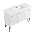 thumbnail image 2 of Swiss Madison Sm-Bv214 Annecy 48" Free Standing Single Basin Vanity Set - White, 2 of 13