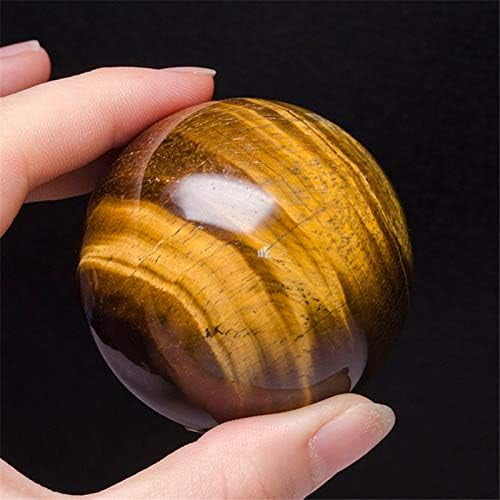 1pc 40mm ~ 50mm Natural Tiger Eye Crystal Quartz Gemstone Sphere Ball