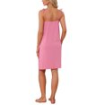 thumbnail image 3 of INSPIRE CHIC Women's Sleeveless Lingerie Lace Nightgown Thigh Length Soild Sleepdress XS Pink, 3 of 6