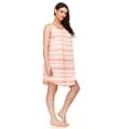 thumbnail image 2 of Lati Fashion Women Night Gown Sleeveless Sleepwear Female Woman Sleep Nightshirt Peach Size Large, 2 of 4