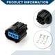 thumbnail image 5 of Conector de terminal de cable hembra de 3 pines para sensor de velocidad Unique Bargains para Honda Odyssey Accord CRV 7ª 1 juego, 5 of 6