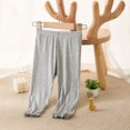 thumbnail image 4 of CPNG Girls Spring Summer Thin Knitted Leggings Pants Solid Color High Waist Slim Fit Leggings Stretchy Capri Legging Tight Pants, 4 of 4