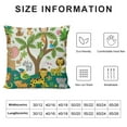 thumbnail image 5 of BCIIG  Throw Pillow Cover Jungle Safari Kids Cute Monkey Turtle Animal Boy Children  Pillowcase Home Decorative Square Pillow Case Cushion Cover, 5 of 5