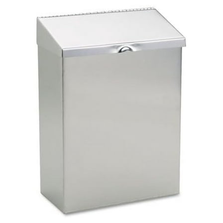 Wall Mount Convertible Stainless Steel Sanitary Napkin Receptacle, 8 x 4 x 11, Sold as 1 Each