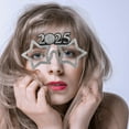 Chidian New Year Glasses 2025 New Year Eve Glasses Novelty 2025 Number