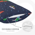 thumbnail image 5 of Daiia Dinosaur Astronaut Space Surfing Bedding Waterproof Pillow Protector Zippered Queen – Bed Bug Proof Pillow Encasement-14"x20", 5 of 9