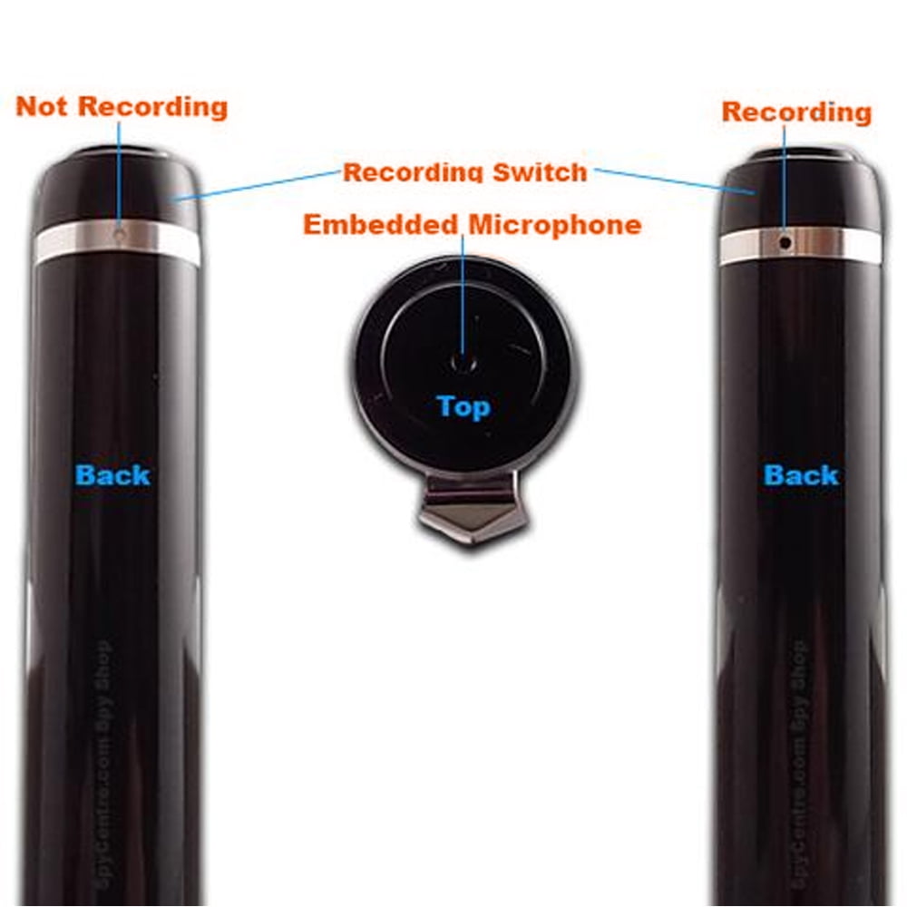Voice Activated Digital Audio Spy Recorder | Super Long 30 Day Standby Battery Life / 19 Hr Continuous | 144 Hr Storage Capacity 8GB Recording Device USB Interface