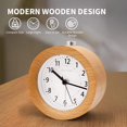 thumbnail image 2 of Réveil Matin avec Mode Snooze, Réveil en Bois Nano Sans Tic-Tac, 2 of 5