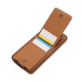 thumbnail image 4 of Wallet Back Case for Samsung Galaxy S24 with Wrist Strap, Stylish Magnetic Card Holder Finger Ring Kickstand PU Leather Lanyard Shockproof Slim Phone Case for Samsung Galaxy S24, Brown, 4 of 7