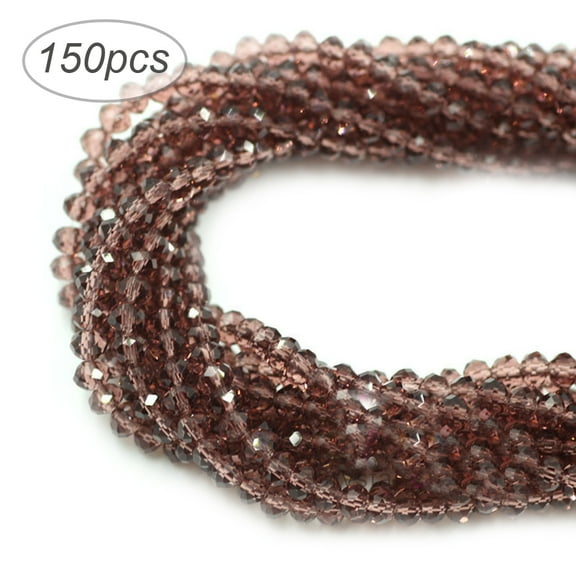 WHAMVOX 150 Pcs Bracelets Glass Beads Comfortable Use Beads 0.30X0.40X0.30CM Purple
