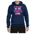 thumbnail image 2 of In This Family No One Awareness Unisex Graphic Hoodie Sweatshirt, Navy, 3XL, 2 of 3