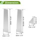 thumbnail image 3 of Moldura de ventana del pilar de la puerta Unique Bargains para Chevy Trailblazer 2021-2024 Tono plateado Sticker anti rasguños para postes del pilar 6 piezas, 3 of 7