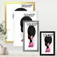 thumbnail image 4 of Designart 'Ethnic Geometric Silhouette of African American I' Modern Framed Art Print, 4 of 4