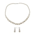 thumbnail image 1 of Elegant Bridal Pearl Jewelry Set Imitation Pearl Necklace and Earrings for Women, Skin Safe Design for Weddings, Proms, and Special Events, 1 of 3