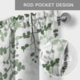thumbnail image 5 of Valance for Windows,Watercolor Green Ombre Leaf Valances Curtain Rod Pocket Valance for Kitchen Bedroom Living Room Bathroom,Rustic Farmhouse Plant Leaves Short Curtains Window Treatment 54x18in, 5 of 9