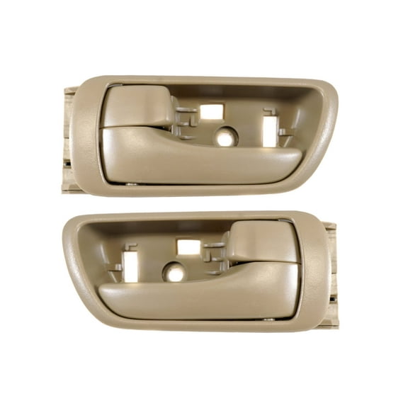 PT Auto Warehouse TO-2469E-DP - Inner Interior Inside Door Handle, Beige/Tan - Left/Right Pair Fits select: 2002-2006 TOYOTA CAMRY