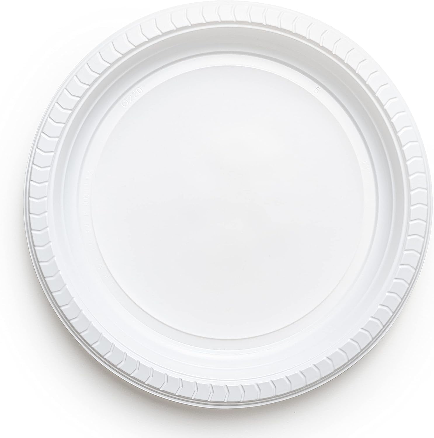 Plastic Plates Bulk 9 Inch (800 Case) White Disposable Dinner Plates, Every Day  Microwaveable Platos Desechables