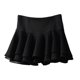 thumbnail image 5 of Minifalda plisada de gasa para mujer: corte A de cintura alta, cintura elástica, tallas S-XL, 92 % poliéster. Bonita falda informal., 5 of 5