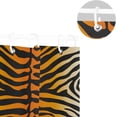thumbnail image 5 of FREEAMG Tiger Skin Shower Curtain, Waterproof Fabric Shower Curtains with 12 Hooks for Bathroom Hotel Spa Home Decor, 60 x 72 Inch, 5 of 6