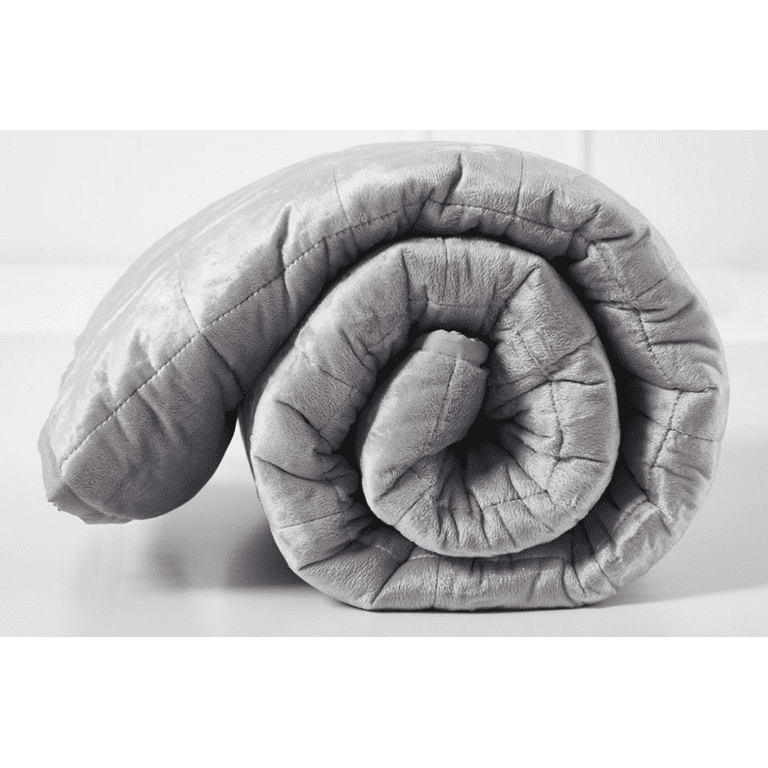 Regal Comfort Full Body Hug 12 Pound Weighted Blanket BWB9006 48 x 72 Light Grey