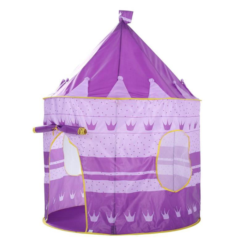 Girls Boys Purple Castle Play Tent for Kids Children Indoor & Outdoor Play 