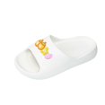 thumbnail image 6 of Fnooota Girls Slide Sandals, Non Slip Slip On Open Toe Soft Sole Summer Shoes White Size 1-1.5(Big Kids), 6 of 6