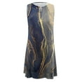 thumbnail image 4 of SMihono Robe d'Été Grande Taille pour Femmes 2023 Été Confortable Mode Décontractée Sans Manches à Col en V Imprimée Robe Ajustée, 4 of 4
