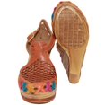 thumbnail image 5 of The Western Shops Womens Leather Mexican Huarache Sandal, Wedge Platform Sandals, 5 of 5