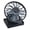 Gray, variant on Solar Powered Clip On Fan for Outdoor Camping Desk and Hat Use Direct Sunlight Black