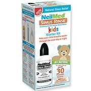 3 Pk NeilMed Sinus Rinse Kids Starter Kit 1 Squeeze Bottle & 30 Premixed Pacs Ea