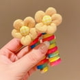 thumbnail image 4 of Fiudx Anillos para El Cabello con Lazo, Lindas Gomas para El Cabello, Suaves con Diseño Elástico, Ajustables para Un Peinado Fácil, Perfectos para Mañanas Ocupadas, Ideales para Niñas, Vienen En Dos, 4 of 4