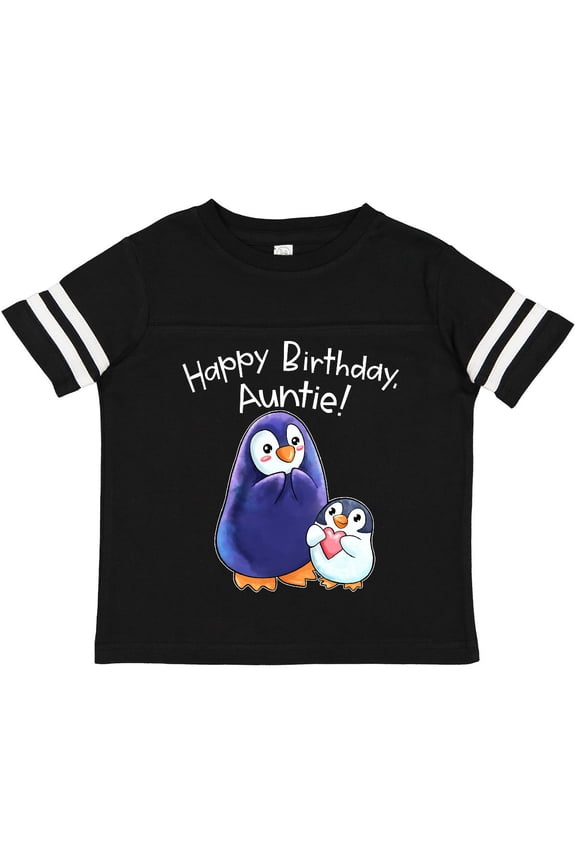Happy Birthday, Auntie Cute Penguins Boys or Girls Toddler T-Shirt