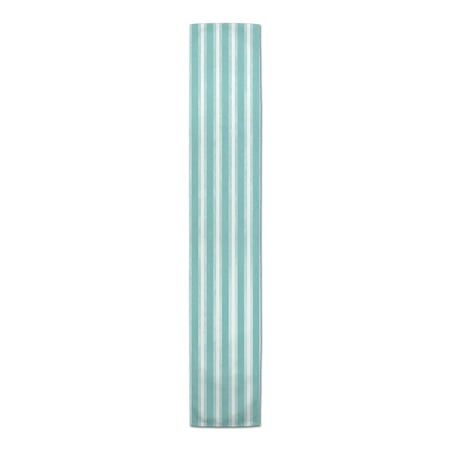 

Creative Products Nautical Stripes Teal 16x72 Poly Twill Table Runner