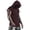 Wine, variant on Purcolt Men's Short Sleeve Hoodie Workout Gym Athletic Active Hooded T Shirts Lightweight Solid Tops Pullover Sweatshirt with Pocket