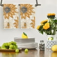 thumbnail image 2 of Orange Floral Boho Kitchen Towels Dish Towels, 18x26 Inch Seasonal Spring Summer Decoration Hand Towels Set of 2, 2 of 6