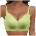 thumbnail image 2 of DuoJiaJ Comfortable Seamless Full Coverage Bra For Women Wireless Bras With Soft Support Regular And Plus Size Wireless Bras Green, 2 of 5