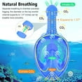 thumbnail image 4 of Kids Full Face Snorkel Mask Diving Mask With Detachable Camera Mount Wide View Anti-Fog Anti-Leak Snorkeling Swimming for Child, 4 of 10