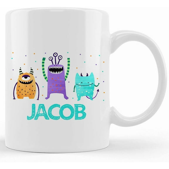 Kids Mug Birthday Mug, Mug For Kids, Monster Theme Mug, Kids Camp Mug, Camp Mug Kids, Kids Mug, Ceramic Novelty Coffee Mug, Tea Cup, Gift Present For Birthday,