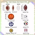 thumbnail image 3 of 48pcs Ball Sports Iron On Patches 8 Styles Sew On Patches Polyester Felt Embroidered Patches DIY Sew Applique Repair Patch Trendy Patches for Clothes Backpacks Jeans Hats Jackets Jersey DIY, 3 of 6